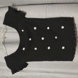 Crave Fame by Almost Famous short sleeve floral top Sz Small